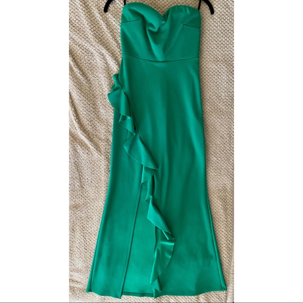 Long Seafoam Green Sweetheart Dress